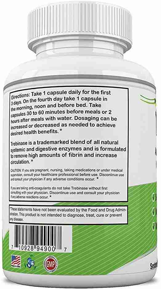 Trebinase 320,000 FU's 90 Capsules - Image 2