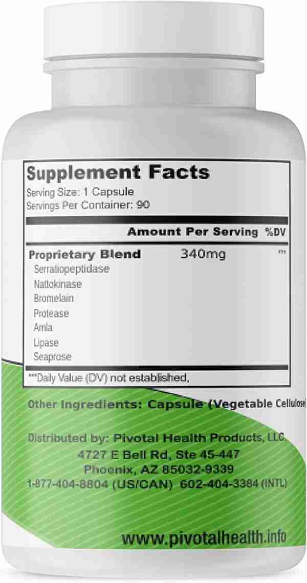 Trebinase 320,000 FU's 90 Capsules - Image 3