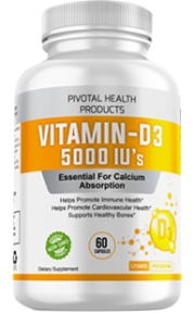 Vitamin D3 5,000 IU's 60  Capsules